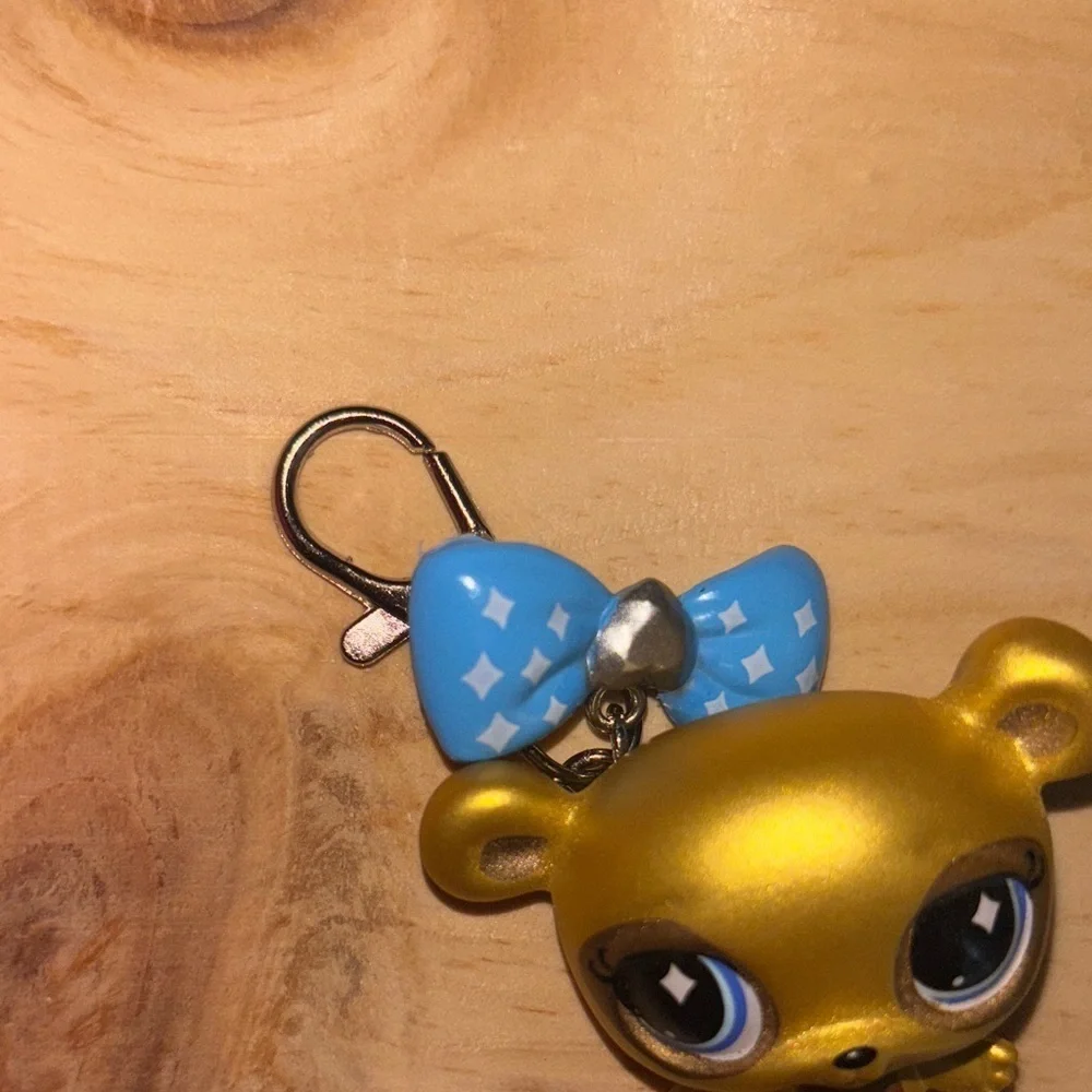 Littlest Pet Shop G2 Golden Bear Keychain – Custom Bag Charm